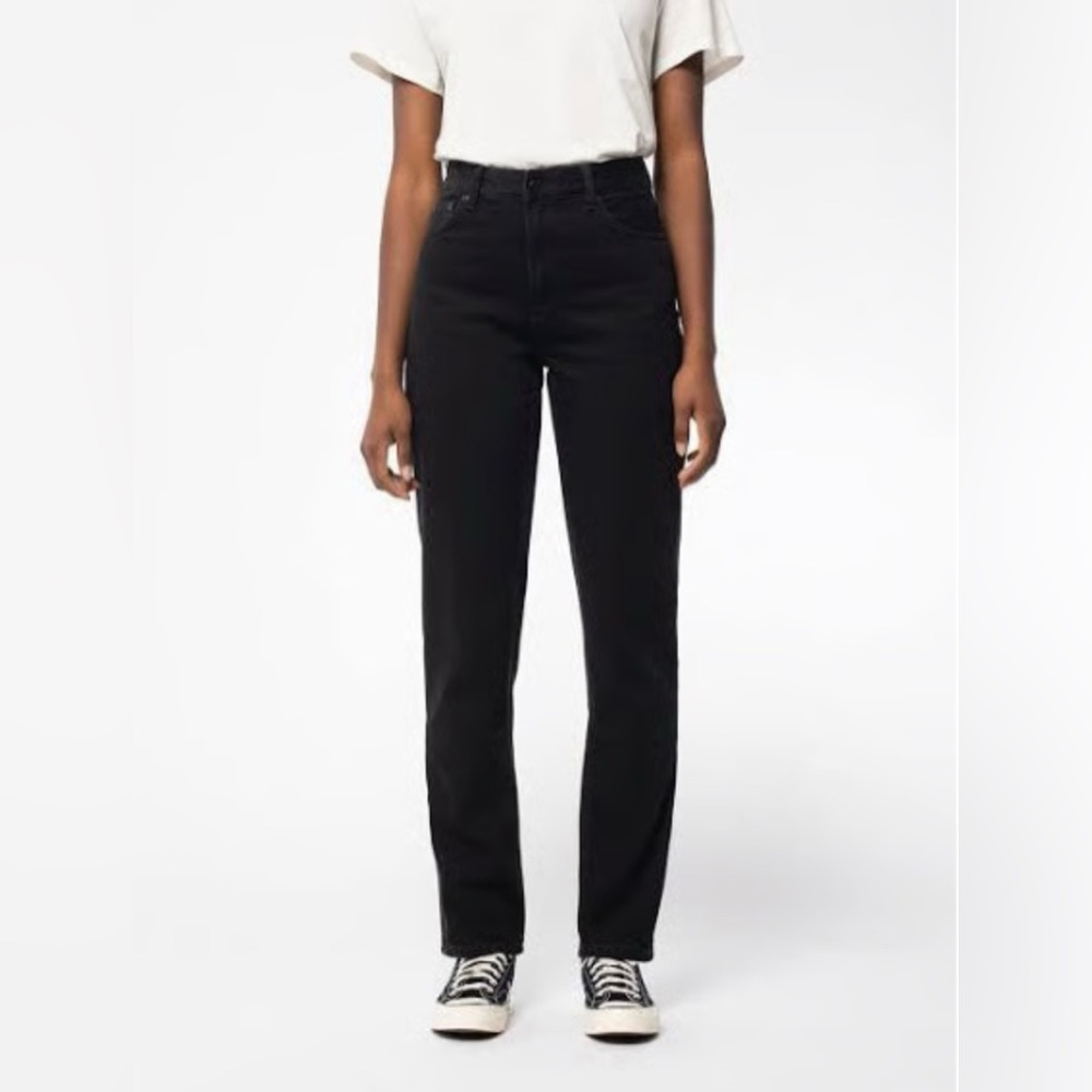 Nudie Jeans Lofty Lo, Black Soul, 32 waist/30 length